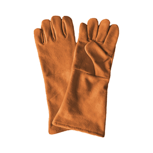 Guantes de seguridad de soldadura de cuero dividido de piel de vaca Guantes de trabajo de cuero resistentes al calor resistentes al fuego y protección de manos de Pakistán - Product Image 5