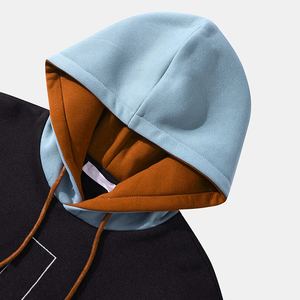 Sweat à capuche pour homme en molleton de coton lourd, streetwear surdimensionné, logo personnalisé, OEM, vente en gros - Product Image 6