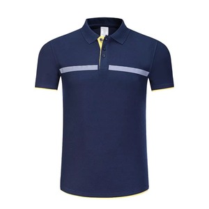 Polo de Golf para hombre de punto de seda de hielo transpirable fino de verano a la moda, Polo informal holgado de media manga de punto para hombre - Product Image 4