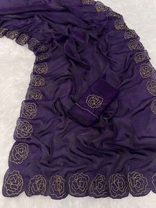 NEW LAUNCH Dhwaja Export Manipuri Silk Handwork Butta Work All Over Cut Work Border <b>Saree</b> - Product Image 5
