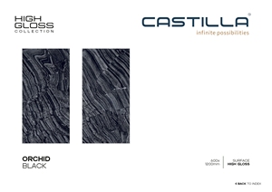 Azulejos de Porcelana Pulidos de Alto Brillo Negro Orquídea de 600x1200 mm, Acabado Moderno Clásico Europeo con Aspecto de Mármol y Madera, Antideslizante para Interiores - Product Image 2