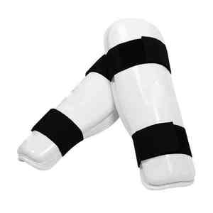 Espinilleras de cuero PU ligeras profesionales Unisex, entrenamiento de Taekwondo, precio al por mayor, protector de piernas de artes marciales - Product Image 3