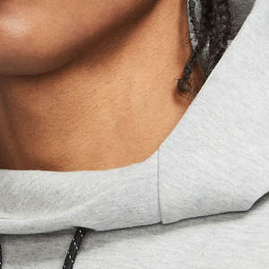 Sudadera con capucha de lana mezclada de algodón ultrasuave de ajuste clásico invierno Casual comodidad bolsillo de canguro cálido Interior con capucha liso teñido - Product Image 3