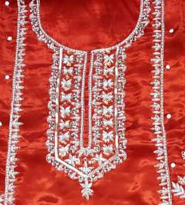 Designer moderne non cousu brodé à la main belle Premium Out Fit costumes indien mode avant style traditionnel - Product Image 1