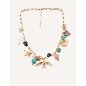 CUCOCUCA สร้อยคอจี้แฟชั่นแฮนด์เมด 480250750 พร้อมหินธรรมชาติและชิ้นส่วนสแตนเลสสำหรับสวมใส่ทุกวัน จัดส่งภายใน 48 ชั่วโมงในยุโรป - Product Image 2