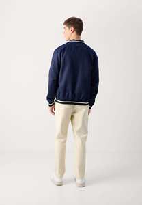 Chaqueta Universitaria de Lana Personalizada para Hombre, Tipo de Cierre con Cremallera, Bolsillos, Bordado de Chenilla, Chaqueta Bomber Universitaria - Product Image 6