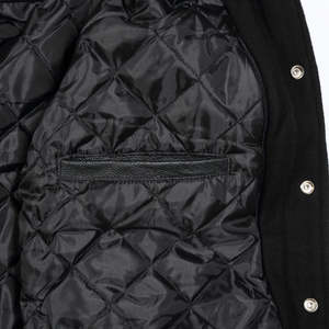 Veste de baseball classique d'extérieur avec logo personnalisé à manches longues vêtements décontractés pour hommes veste universitaire - Product Image 4