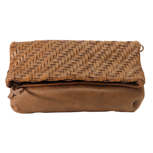Pochette en cuir véritable tissée à la main de qualité supérieure |   Fabricant OEM et ODM |   Sac à main pour femme de qualité export, personnalisable - Product Image 1