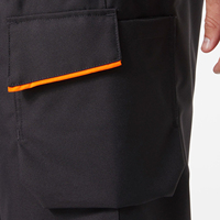 Robuste Herren-Arbeitshose mit Hoher Sichtbarkeit - Professionelle Bau-Sicherheitshose mit Winddichter Funktion und Mehreren Taschen