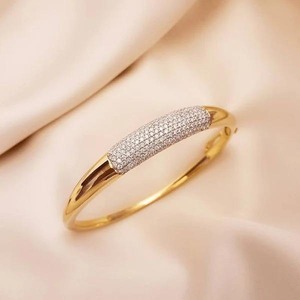 À la mode nouveau à la mode en argent Sterling plaqué Moissanite diamant réglable chaîne Bracelet Bracelet de luxe pour unisexe - Product Image 2