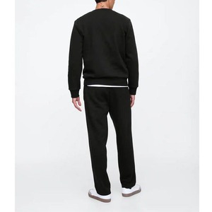 New arrived 2025 100% cotton men's tracksuit Casual wear O neck sweatshirt & <b>trouser</b> set custom DTF printed logo mens tracksuits - Product Image 5