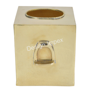 Porte-serviettes équestre nickelé Distributeur de mouchoirs en forme d'étrier de cheval Porte-serviettes pour hôtels et restaurants Prix bon marché - Product Image 5