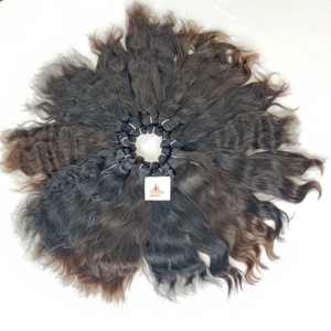 Paquet brut 100% non transformé couleur naturelle indienne Temple vierge traitement aucun cuticule aligné tissage Extensions de cheveux humains - Product Image 5