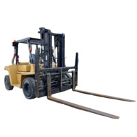 Chariot élévateur Caterpillar DP70 d'occasion 2004, faible nombre d'heures, moteur à combustion interne, pneus pleins, prêt pour le tout-terrain, livraison mondiale incluse