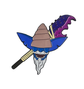 Badge personnalisé en métal émaillé souple et durable avec impression sérigraphiée pour merchandising d'anime et accessoires de mode - Product Image 1
