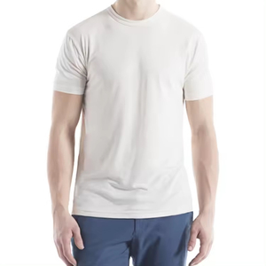 Camisetas lisas personalizadas para hombre con logotipo, ropa ajustada de manga corta hecha de 100% algodón, camiseta personalizada de algodón para hombre - Product Image 3