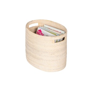 Cesta ovalada de ratán para artículos del hogar, cesta de almacenamiento hecha a mano, venta al por mayor, ecológica, hecha en Vietnam - Product Image 1