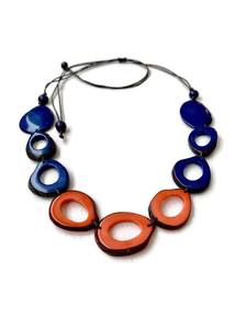 Collier créatif de perles en résine de couleur orange pour fêtes de mariage fiançailles fêtes de noël et vêtements de bureau - Product Image 4