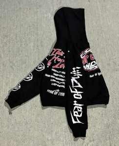 เสื้อกันหนาวผ้าฝ้ายมีฮู้ดสำหรับผู้ชาย, เสื้อสเวตเชิ้ตมีฮู้ดขนาด400-500 GSM ออกแบบได้เองสำหรับเสื้อสเวตเชิ้ตพิมพ์โลโก้ขนาดใหญ่ - Product Image 2