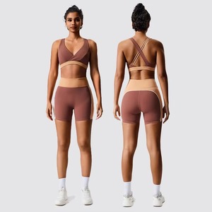 Conjuntos Deportivos 2025 para Mujer, Ropa de Gimnasio, Ropa Deportiva Ajustada, Ropa Deportiva Elástica, Conjuntos de Yoga de Manga Corta - Product Image 2