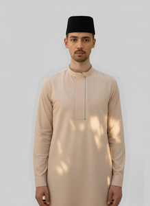 [Direct Grossiste] B2B Jubah Cekak Musang pour Femme, Style Moderne Décontracté, en Tissu Infroissable et Frais, Coupe Classique, Tailles S-5XL, Collection Raya 2025, En Stock - Product Image 3