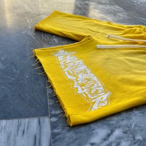 Short personnalisé pour hommes, lavé à l'acide, poids lourd, ourlet vieilli vintage, streetwear délavé au soleil, jogging, haute couture, service OEM - Product Image 4