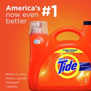 Bulk Tide Liquid Detergent 154 fl oz Bottle Original <b>Scent</b> 107 Loads High Efficiency Laundry <b>Soap</b> - Product Image 3