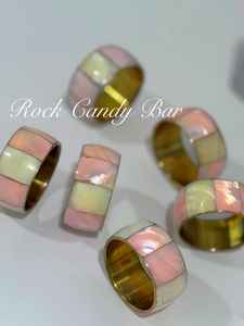 Anillos de servilletas, anillos de servilletas de ratán, anillos de servilletas de mimbre, Decoración de mesa - Product Image 2