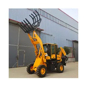 Điều kiện mới 75 KW máy móc xây dựng chi phí-hiệu quả nhỏ backhoe loader với phía sau xe ủi đất lưỡi cho đường cao tốc xây dựng