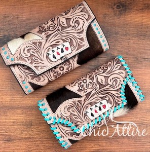 กระเป๋าคลัทช์หนังวัวสำหรับงานแกะสลักมือกระเป๋าเงินหนังแท้สไตล์วินเทจสำหรับเป็นของขวัญ - Product Image 1