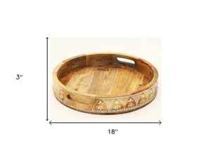 Bandeja de madera para desayuno, nuevo diseño personalizado para el hogar y la cena, bandeja de madera para servir comida para la venta caliente - Product Image 4