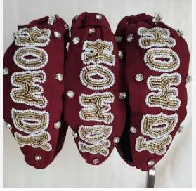 High Quality Sparkling Green And Gold Glitter Beaded <b>Headbands</b> Solid Color Hairbands <b>for</b> Girls <b>Women</b> - Product Image 2