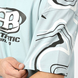 Ensemble t-shirt à manches courtes et short en tricot à imprimé floral pour homme, tenue décontractée d'été respirante - Product Image 6
