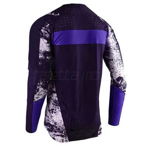 เสื้อโมโตครอสแบบสวมใส่สบาย กันน้ำ ระบายอากาศด้วยแผงตาข่าย แห้งเร็ว ผลิตจากผ้าสแปนเด็กซ์/โพลีเอสเตอร์ สำหรับการแข่งขัน  รับสกรีนลายตามสั่ง - Product Image 4