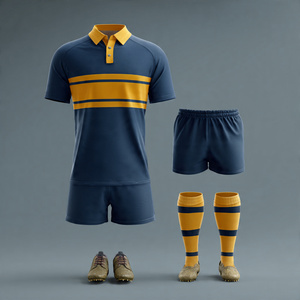 Ensemble de maillot et short de rugby brodé, uniforme d'équipe de rugby, uniforme d'entraînement pour le jeu - Product Image 3