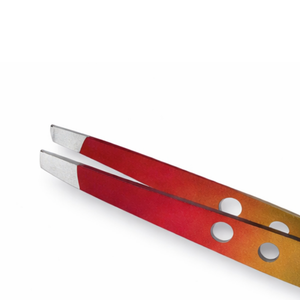 Pince à épiler professionnelle de qualité supérieure, durable, à dégradé de couleurs, en acier inoxydable, à pointe inclinée, outil d'épilation - Product Image 2