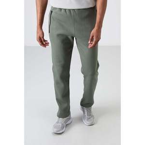 Pantalones Deportivos Air Jones para Hombre, de Felpa Cepillada, Mezcla de Algodón, con Cintura Elástica y Cordón Ajustable, Verde Menta, Casuales y Deportivos - Product Image 2