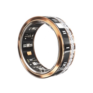 Anneau intelligent de suivi de la forme physique, détection de la fréquence cardiaque et de l'oxygène dans le sang, podomètre, moniteur de sommeil, écran LED, étanche IP68, charge magnétique - Product Image 4