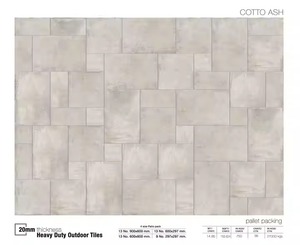 กระเบื้องดินเผา R11สำหรับพื้นที่จอดรถจากโรงงานอินเดียขนาด60x60 60x90 30x30 - Product Image 3