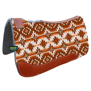 Cojín de sillín de fieltro contorneado gráfico impreso caballo ecuestre occidental personalizable al por mayor tamaño personalizado 31 "X 32" fabricante OEM - Product Image 3