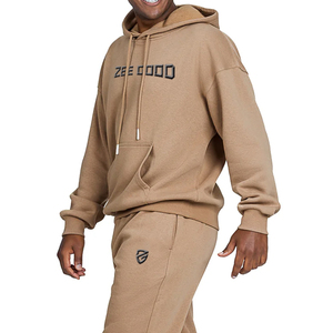 Conjunto Deportivo Unisex de 2 Piezas, Sudadera con Capucha y Cordón Ajustable, Pantalones Cargo, Chándal de Invierno, 100% Algodón, Impresión DTG - Product Image 5