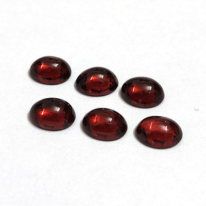 โกเมนสีแดงธรรมชาติ Cabochon วงรี cabon ประกายโกเมนโมซัมบิกรูปไข่ cabbique cabs สำหรับเครื่องประดับที่มีคุณภาพดี1.78 CTS อัญมณีหลวม - Product Image 5