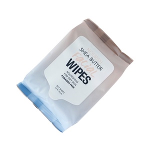 Uniquality Lingettes Nettoyantes Visage au Beurre de Karité 30 Lingettes Sans Parabène Pour Peaux Sèches Démaquillant Nourrissant - Product Image 2