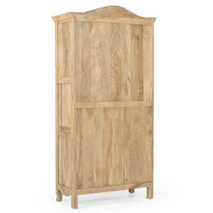 Estantería de madera maciza de mango para cocina, armario de madera maciza multiusos con acabado mate miel para dormitorio, sala de estar, barra de estudio - Product Image 5