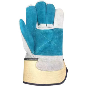 Guantes DE TRABAJO ignífugos de PVC personalizados de alta calidad unisex, guantes de trabajo de cuero de uso diario de estilo liso - Product Image 6