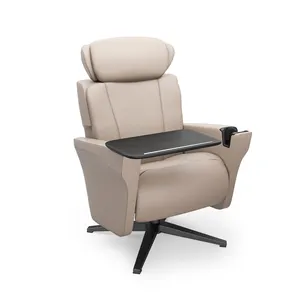 Opus Glide Assento tecido/Leatherette Padrão Mesa Espreguiçadeira Par com Otomano