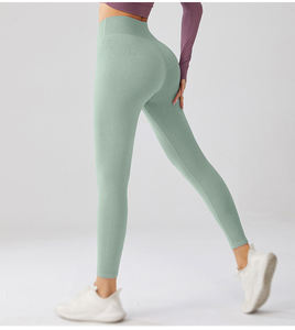 Conjuntos de ropa de entrenamiento de patrón sólido de etiqueta privada para mujer, pantalones cortos de gimnasio de alta elasticidad y mallas deportivas de manga larga para Fitness y Yoga - Product Image 6