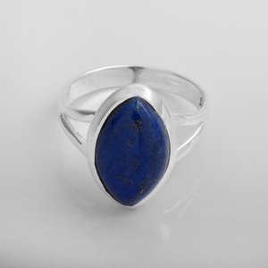 Anillo de piedras preciosas de lapislázuli raro eminente hecho a mano 925 joyería de plata esterlina boda eternidad Vermeil anillos proveedor exportador - Product Image 2