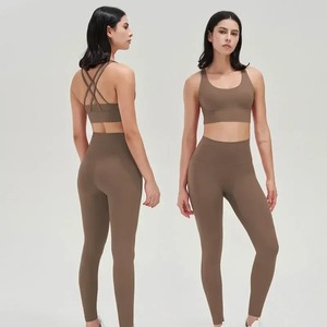 Fitness Yoga femmes survêtement Fitness Yoga ensembles vêtements de sport soutien-gorge d'entraînement + taille haute Leggings vêtements de sport sans couture costumes de sport - Product Image 5