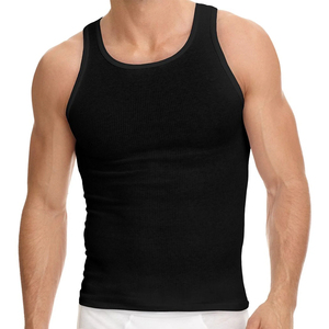 Camiseta Deportiva sin Mangas de Spandex/Algodón para Hombre, Estilo Informal para Verano, Diseño Liso Personalizado con Logotipo Propio, Estilo Formal, Secado Rápido - Product Image 4